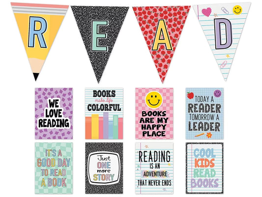 Cool for School Read Bulletin Board Set - US 4883