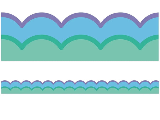 Retro Remix Cool Waves Scalloped Border - US 6385
