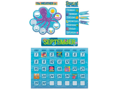 Seas the Day Calendar Bulletin Board Set - US 7178