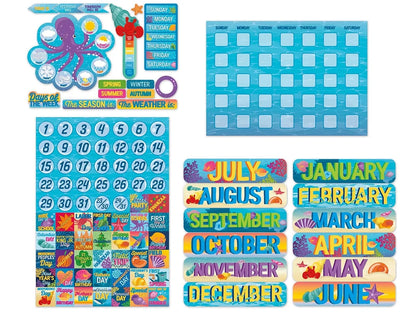 Seas the Day Calendar Bulletin Board Set - US 7178