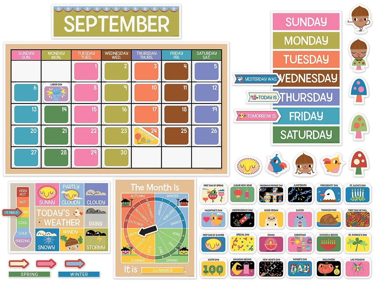 Fairy Tale Forest Calendar Bulletin Board Set - US 7562