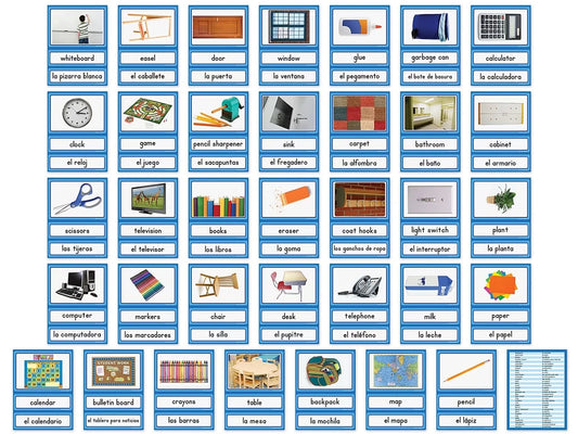 Spanish and English Classroom Labels - US 2147