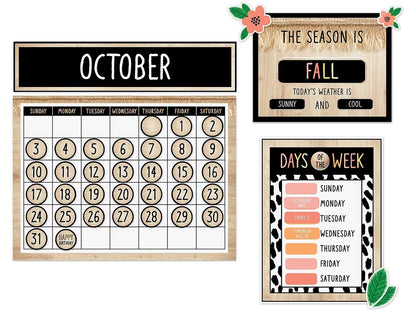 Simply Safari Calendar Bulletin Board Set - US 6247