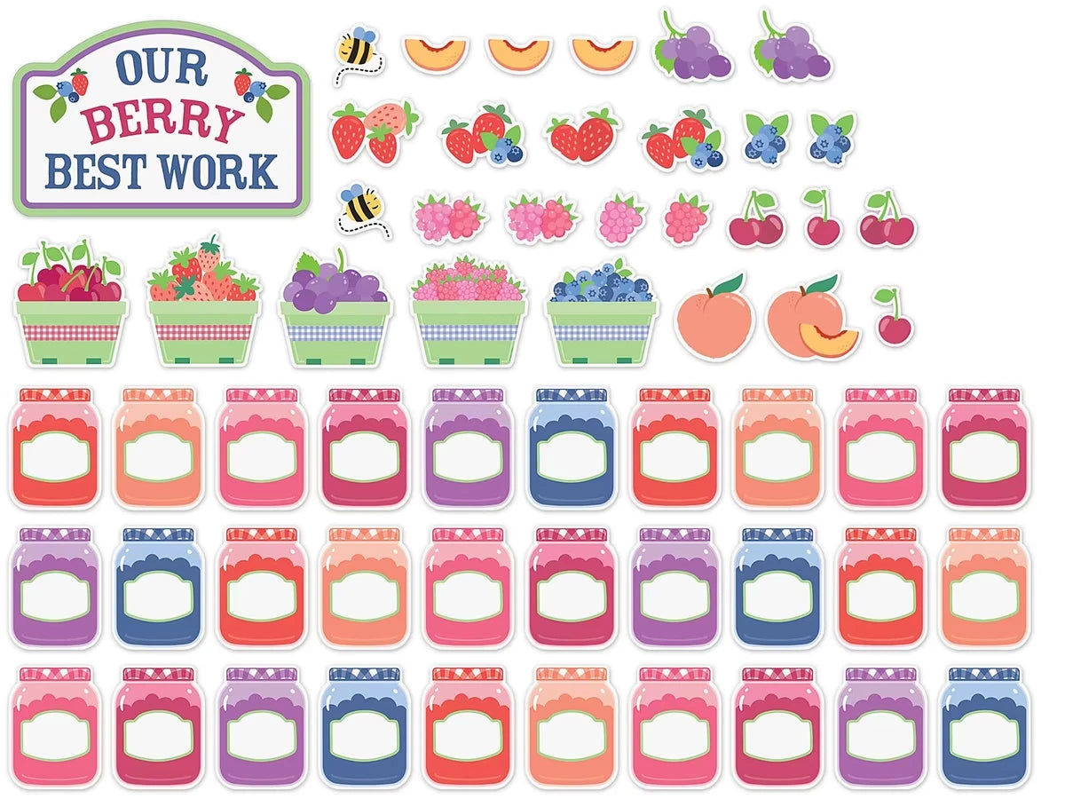 Farmers Market Berry Best Bulletin Board Set - US 5992