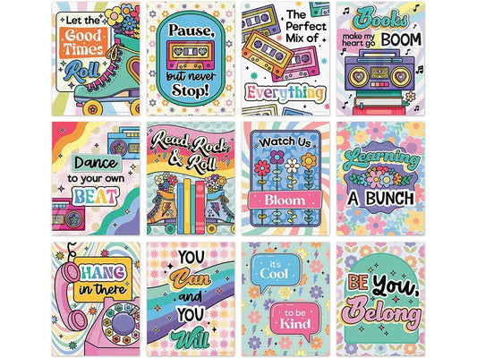 Retro Remix Groovy Motivational Mini Poster Pack - US 7088