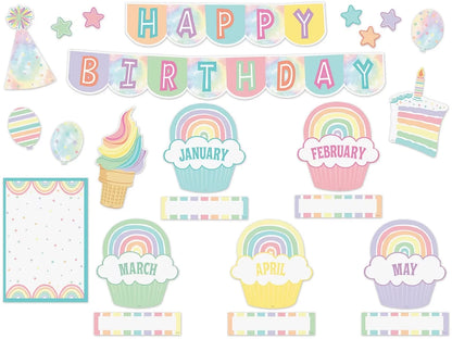 Pastel Pop Birthday Bulletin Board Set - US 4857