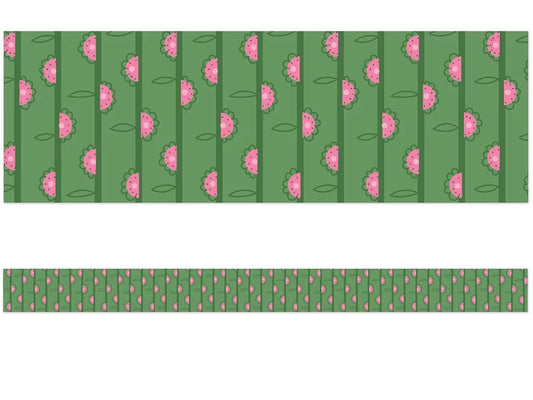 Fairy Tale Forest Flowers Border - US 8380