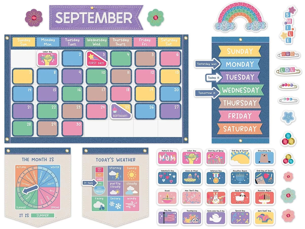 Crafty and Cool Calendar Bulletin Board Set - US 2854