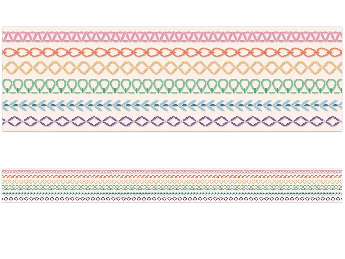 Crafty and Cool Rainbow Stitched Border - US 7951
