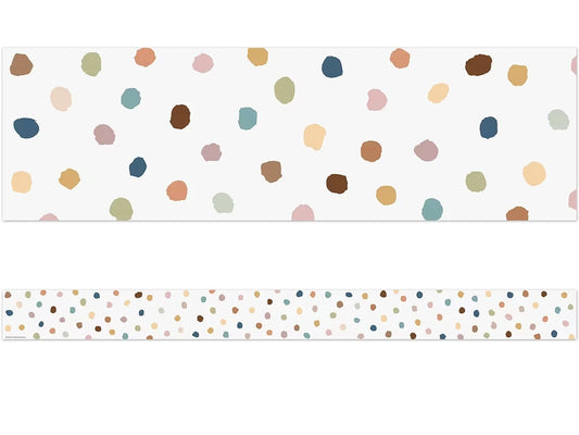 Everyone Is Welcome Painted Dot Border - US 8347