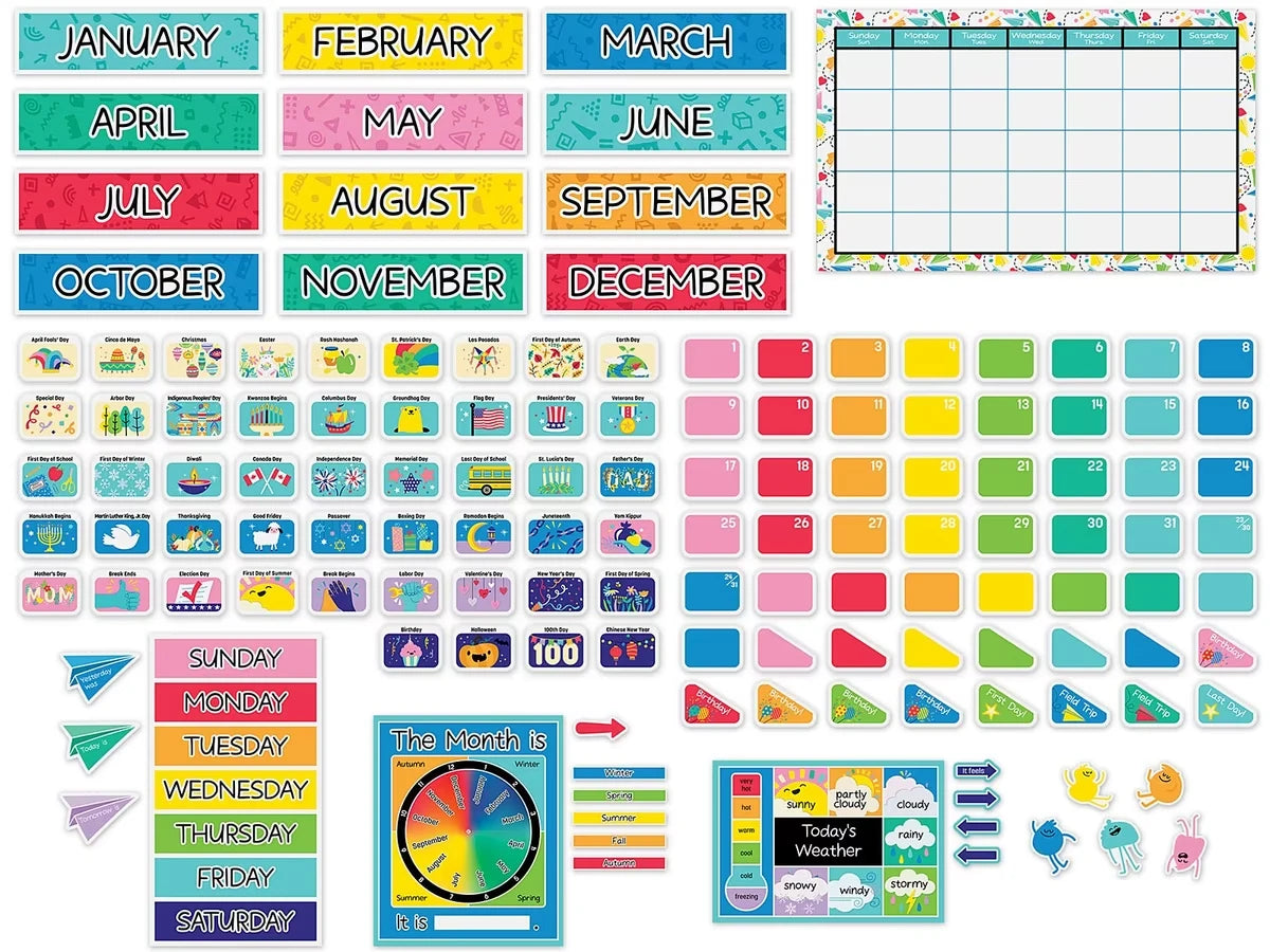 Happy Place Calendar Bulletin Board Set - US 9947