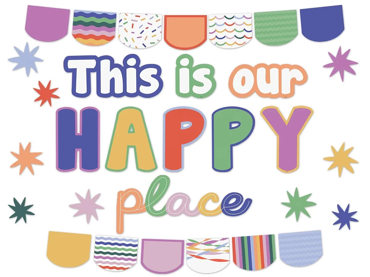 Color Crush Our Happy Place Bulletin Board Set - US 7397