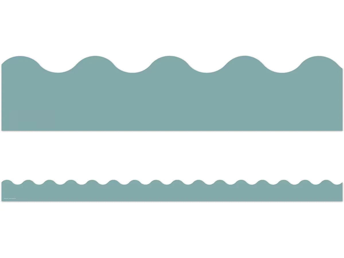 Everyone Is Welcome Calming Blue Scalloped Border - US 1672