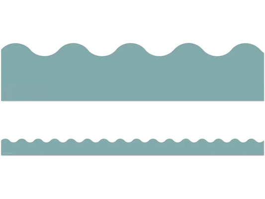 Everyone Is Welcome Calming Blue Scalloped Border - US 1672