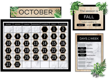 Simply Boho Calendar Bulletin Board Set - US 8141