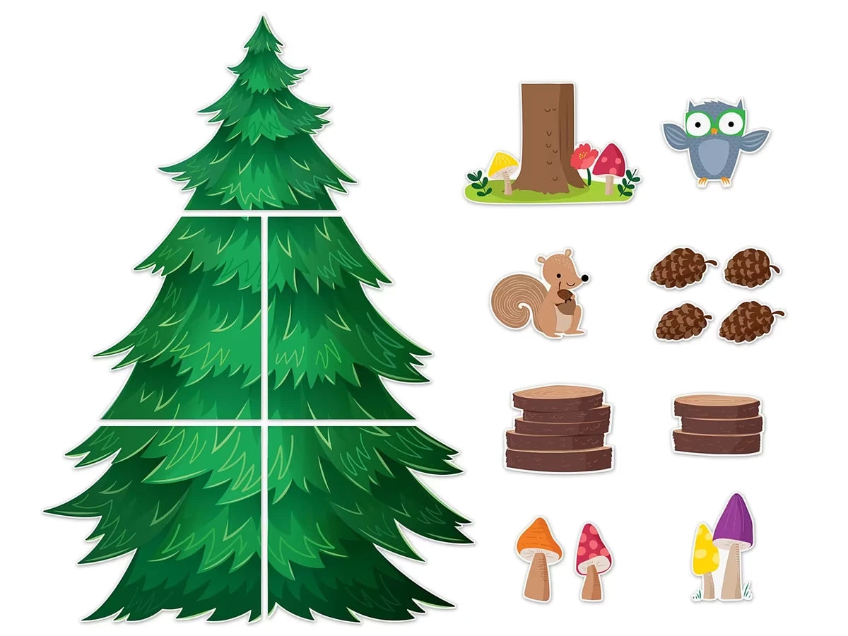 Woodland Friends Pine Tree Bulletin Board Set - US 2982