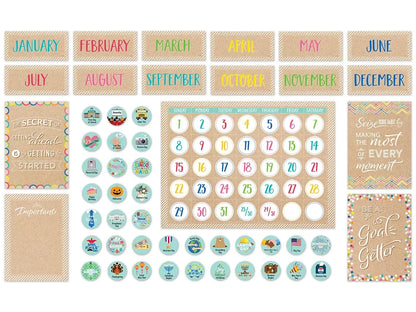 Krafty Pop! Calendar Bulletin Board Set - US 5913