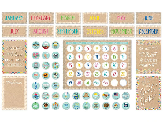 Krafty Pop! Calendar Bulletin Board Set - US 5913