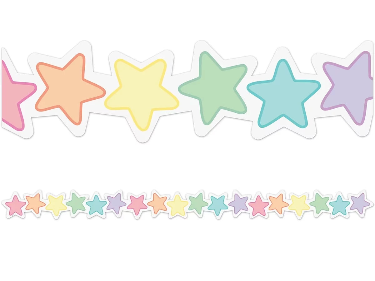 Pastel Pop Star Border - US 4704