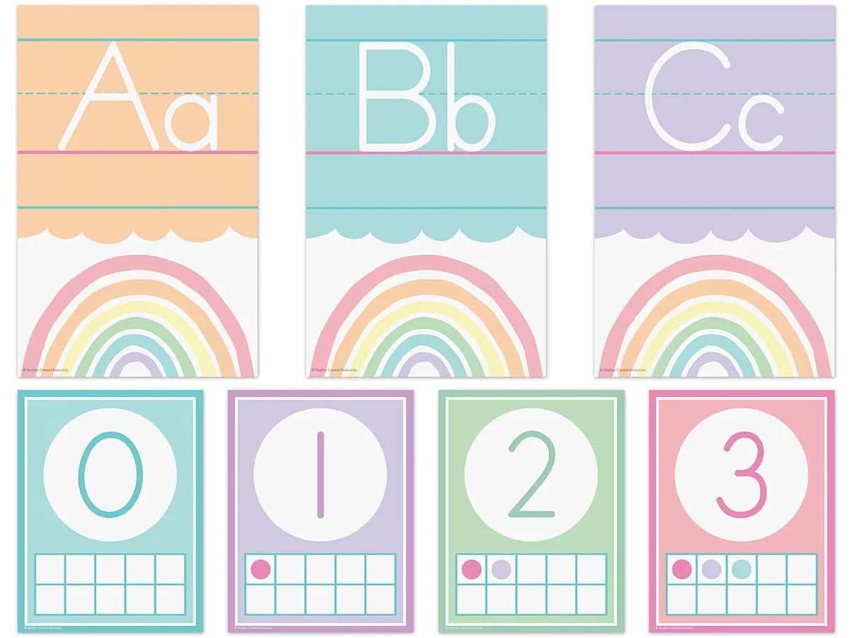 Pastel Pop Alphabet Card Bulletin Board Set - US 3415
