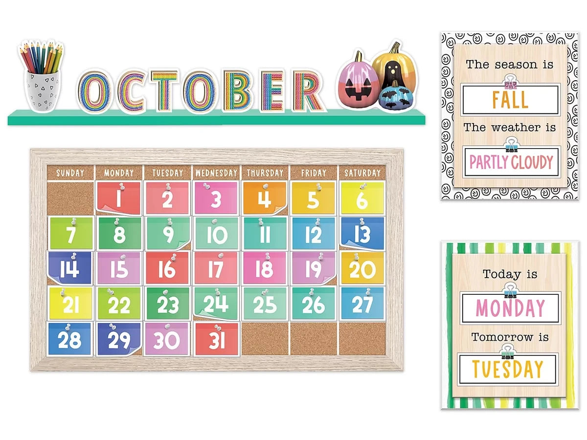 Creatively Inspired Calendar Bulletin Board Set - US 4090