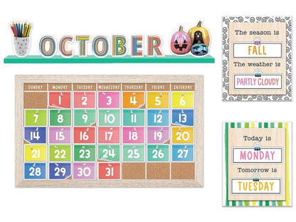 Creatively Inspired Calendar Bulletin Board Set - US 4090