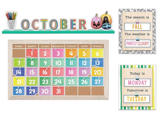 Creatively Inspired Calendar Bulletin Board Set - US 4090
