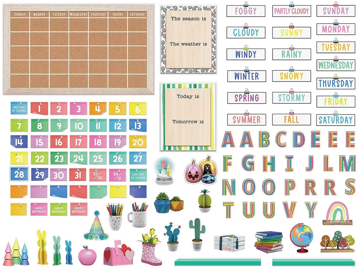 Creatively Inspired Calendar Bulletin Board Set - US 4090
