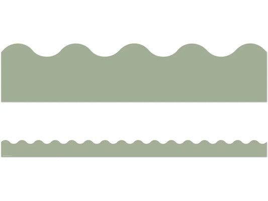 Classroom Cottage Sage Scalloped Border - US 1228