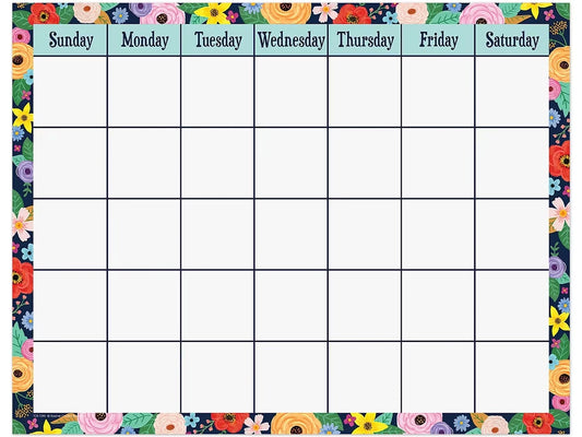 Wildflowers Classroom Calendar - US 2758