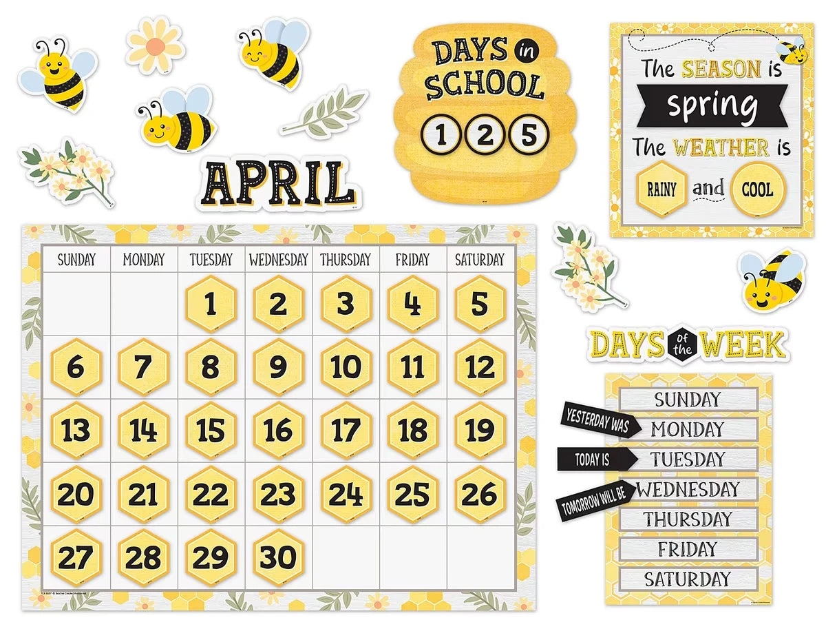 Buzzing Bees Calendar Bulletin Board Set - US 5082