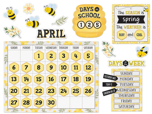 Buzzing Bees Calendar Bulletin Board Set - US 5082
