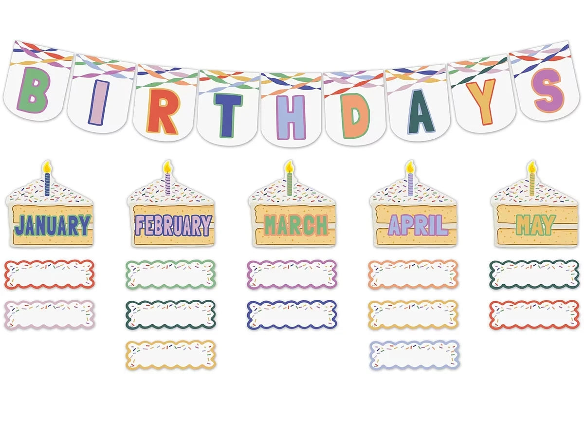 Color Crush Birthday Bulletin Board Set - US 5070