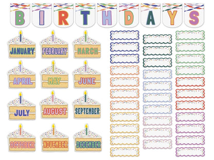 Color Crush Birthday Bulletin Board Set - US 5070