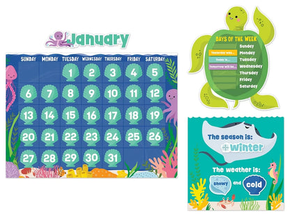 Sea Friends Calendar Bulletin Board Set - US 4723
