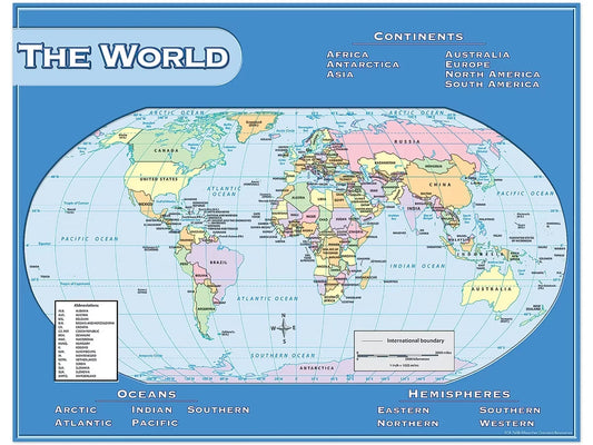 World Map Poster - US 6868