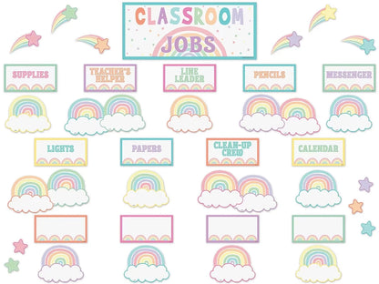 Pastel Pop Classroom Jobs Bulletin Board Set - US 5712