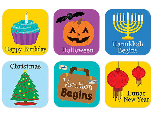 Holidays & Events Calendar Mini Accents - US 9481