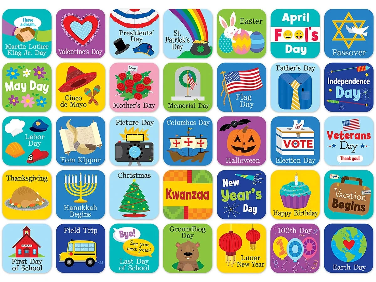 Holidays & Events Calendar Mini Accents - US 9481