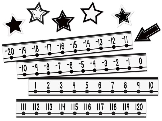 Black-And-White Number Lines - US 6214