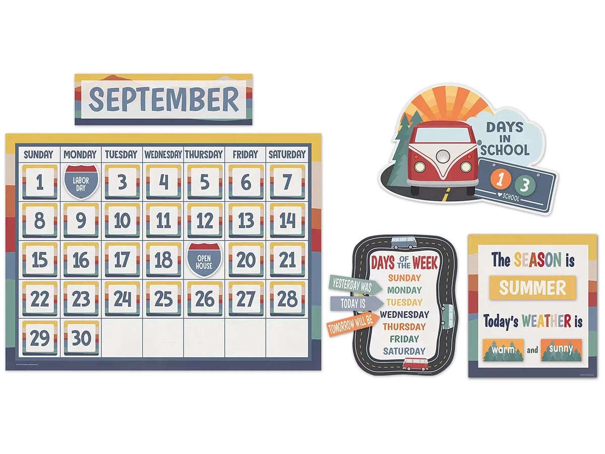 Moving Mountains Calendar Bulletin Board Set - US 4540