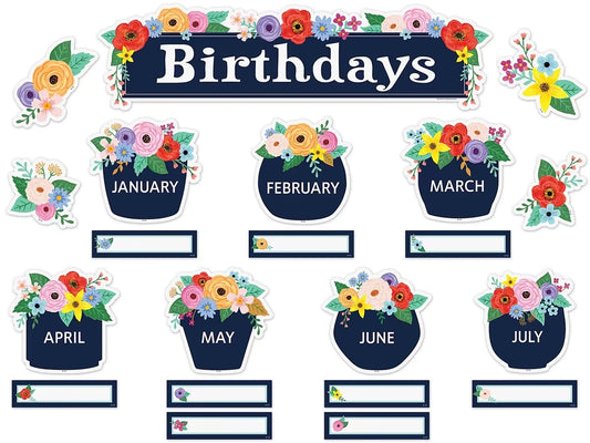 Wildflowers Birthday Bulletin Board Set - US 4980