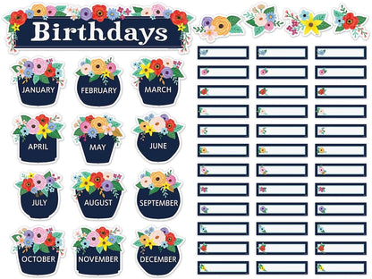 Wildflowers Birthday Bulletin Board Set - US 4980