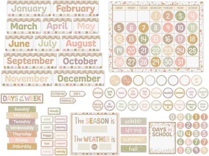 Terrazzo Tones Calendar Bulletin Board Set - US 9668