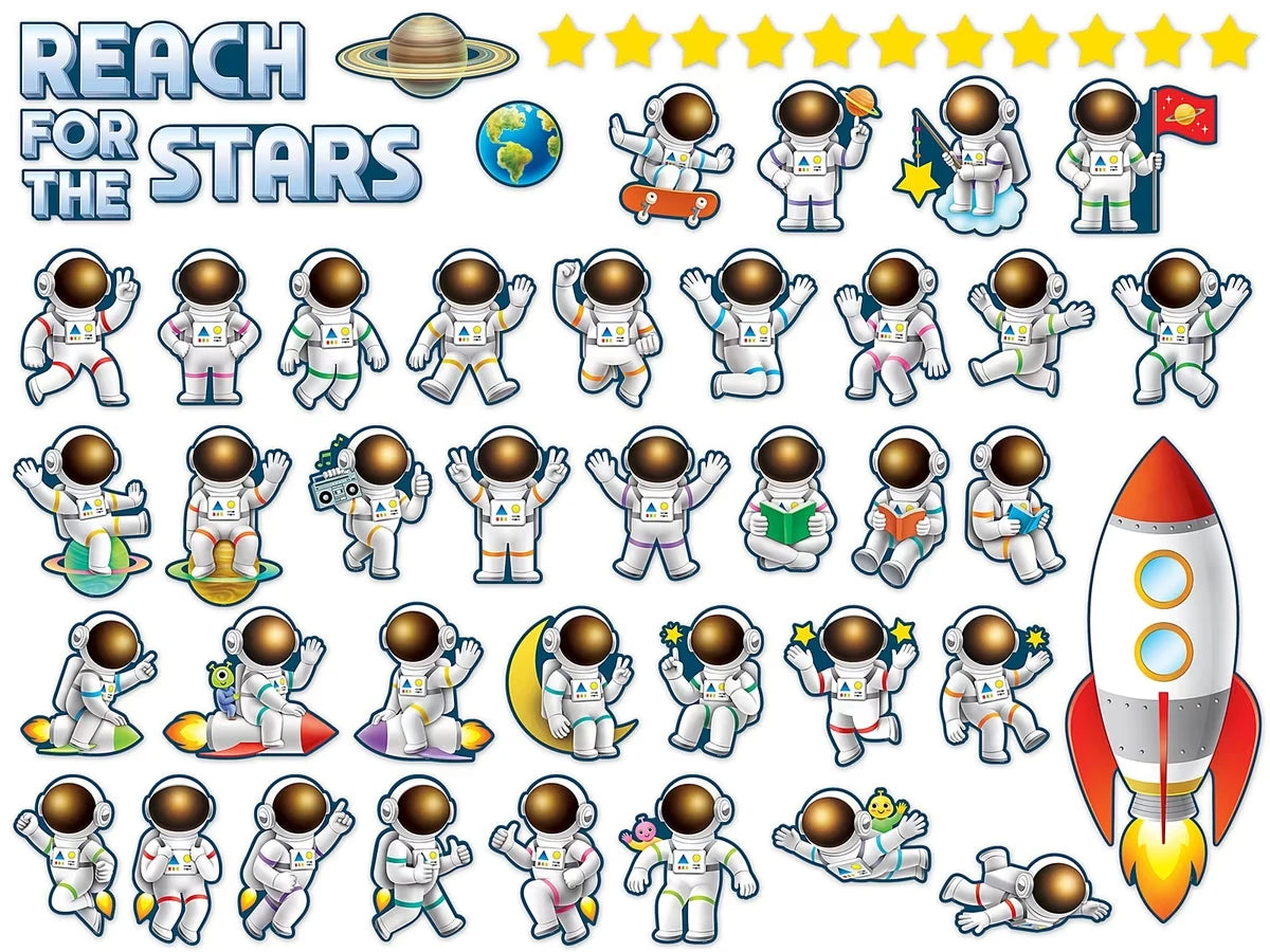 Outer Space Crew Reach for the Stars Bulletin Board Set - US 9078