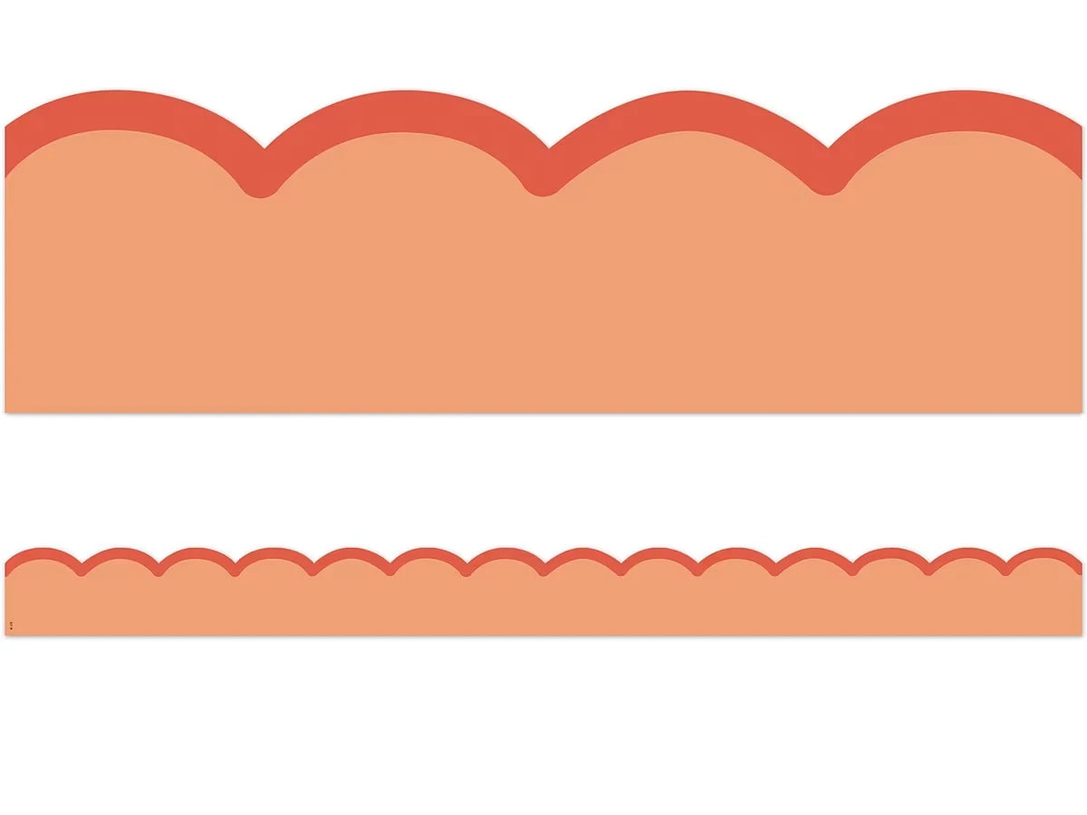 Color Crush Orange Scalloped Border - US 9251