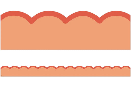 Color Crush Orange Scalloped Border - US 9251