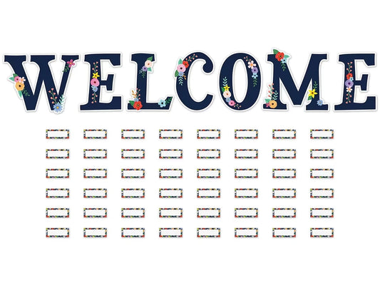Wildflowers Welcome Bulletin Board Set - US 1745