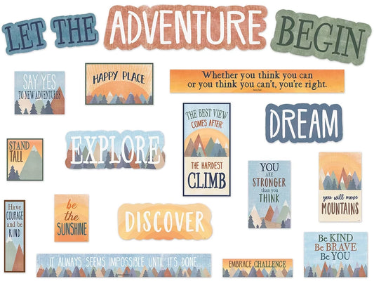 Moving Mountains Motivational Bulletin Board Set - US 5304