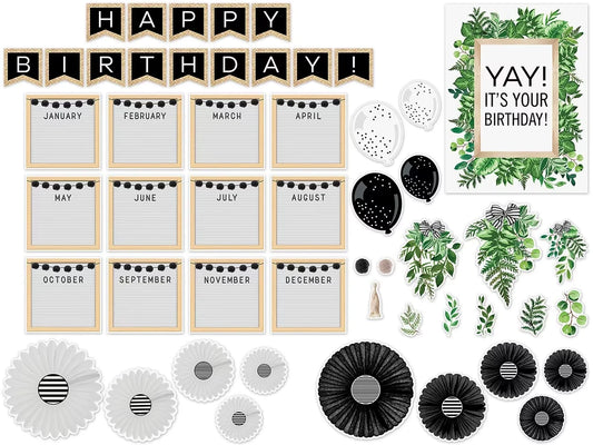 Simply Boho Birthday Bulletin Board Set - US 7292